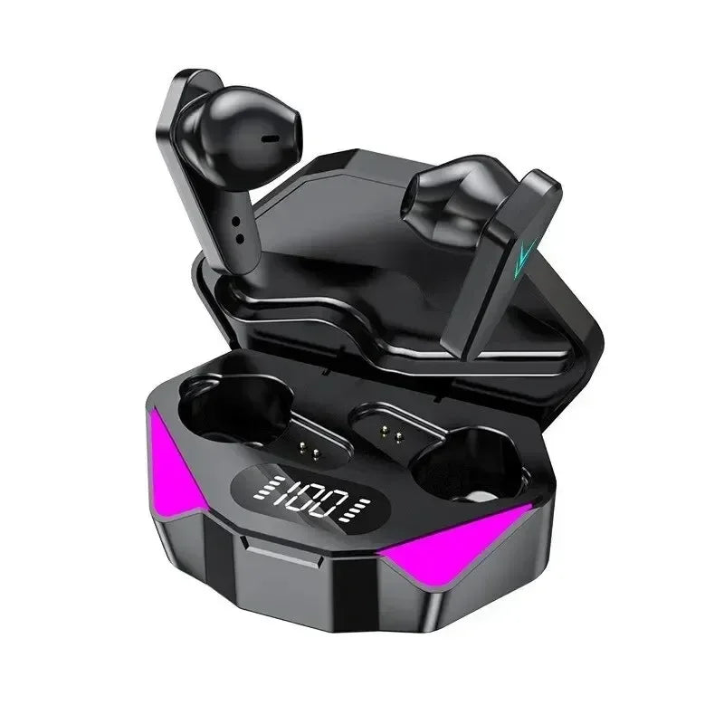 CHUBAN Bluetooth 5.1 Gaming Earbuds with Mic & Charging Case
