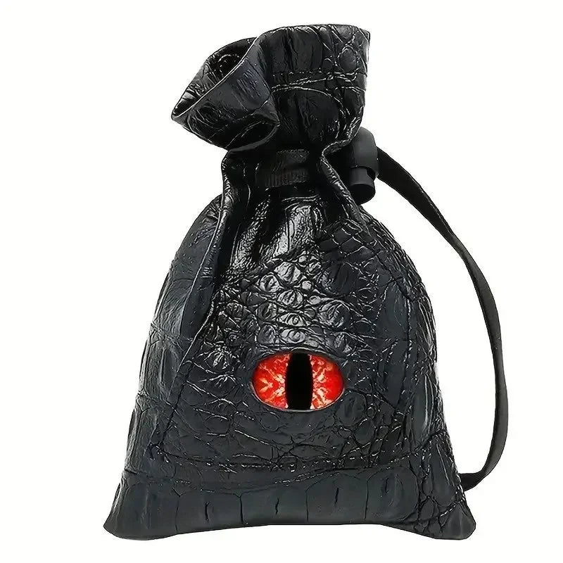 Dragon Eye Dice Bag – PU Leather Pouch for Tabletop Dice